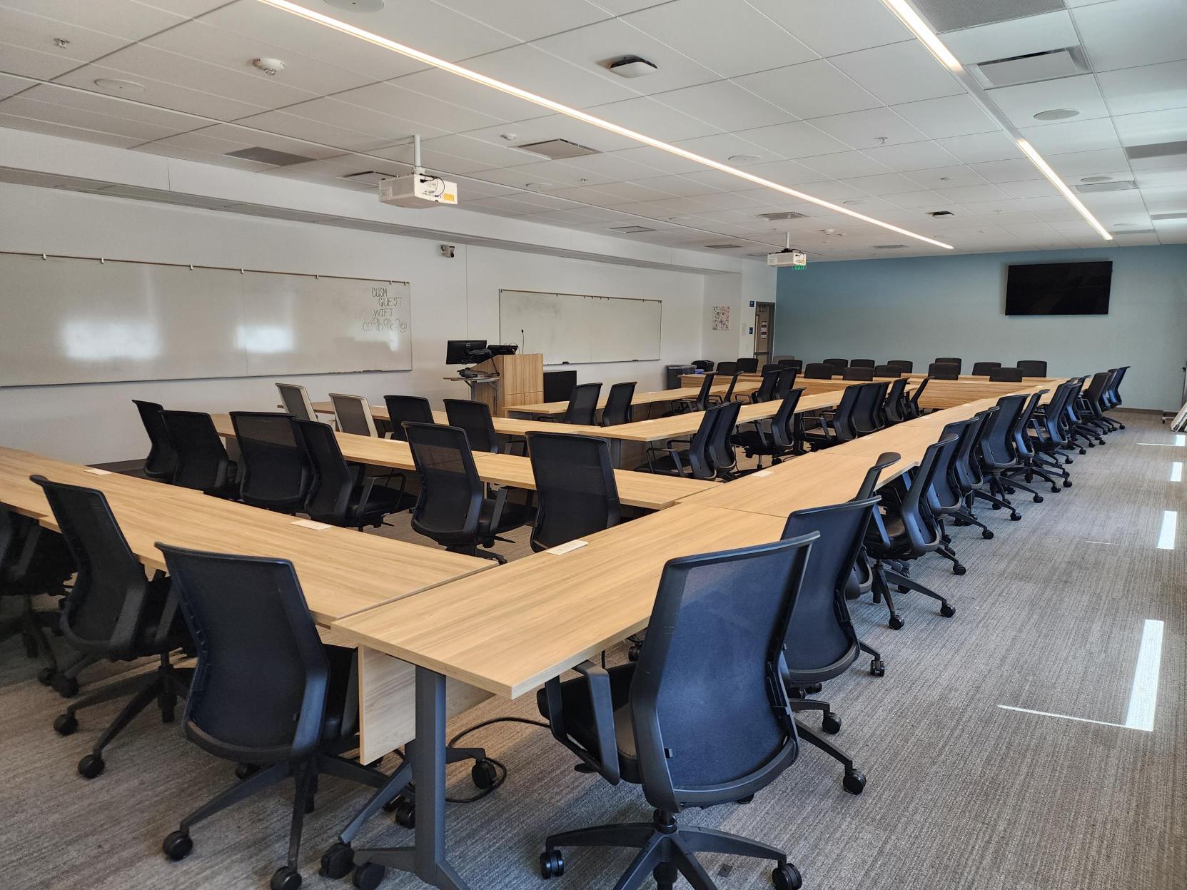 MBS Classroom 255, POV back of room