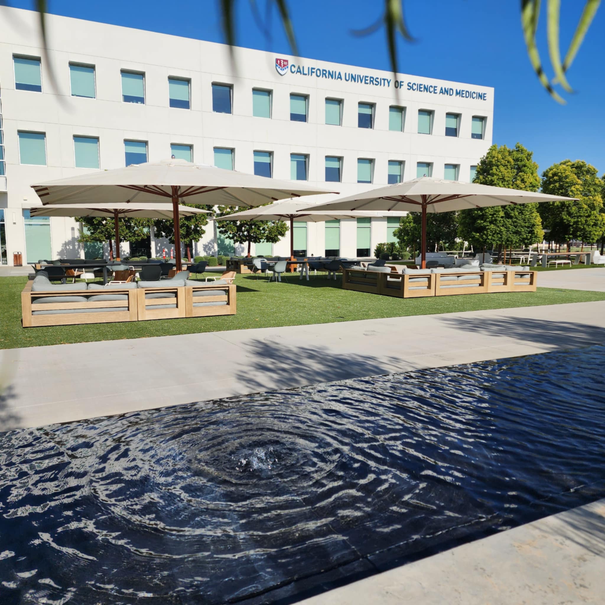 CUSM Courtyard event space, view 2 of 4