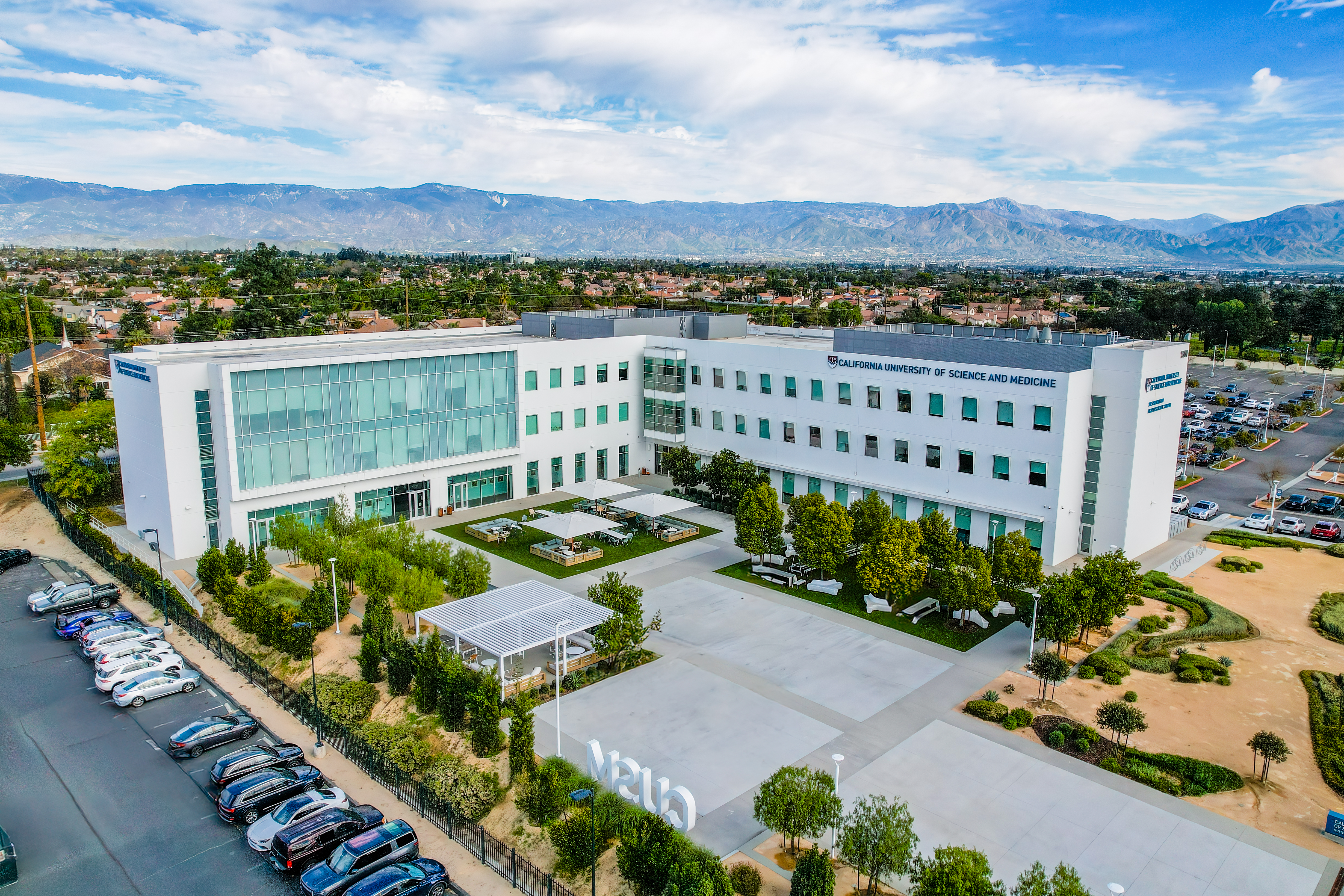 CUSM campus aerial shot